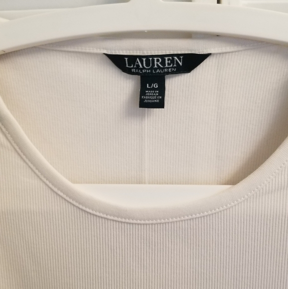 Ralph Lauren Long Sleeve Top with Zipper Shoulders - Picture 5 of 7